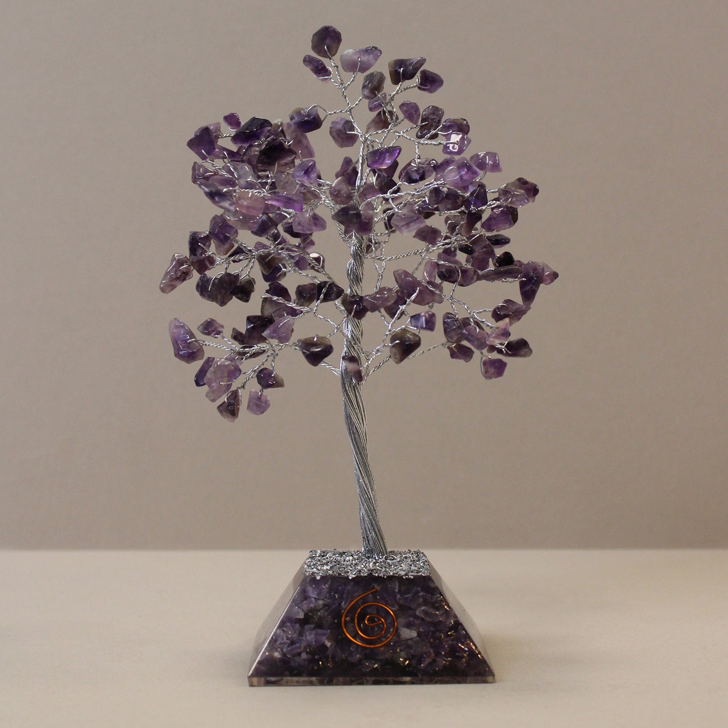 Gemstone Tree with Organite Base - Amethyst 160 stones