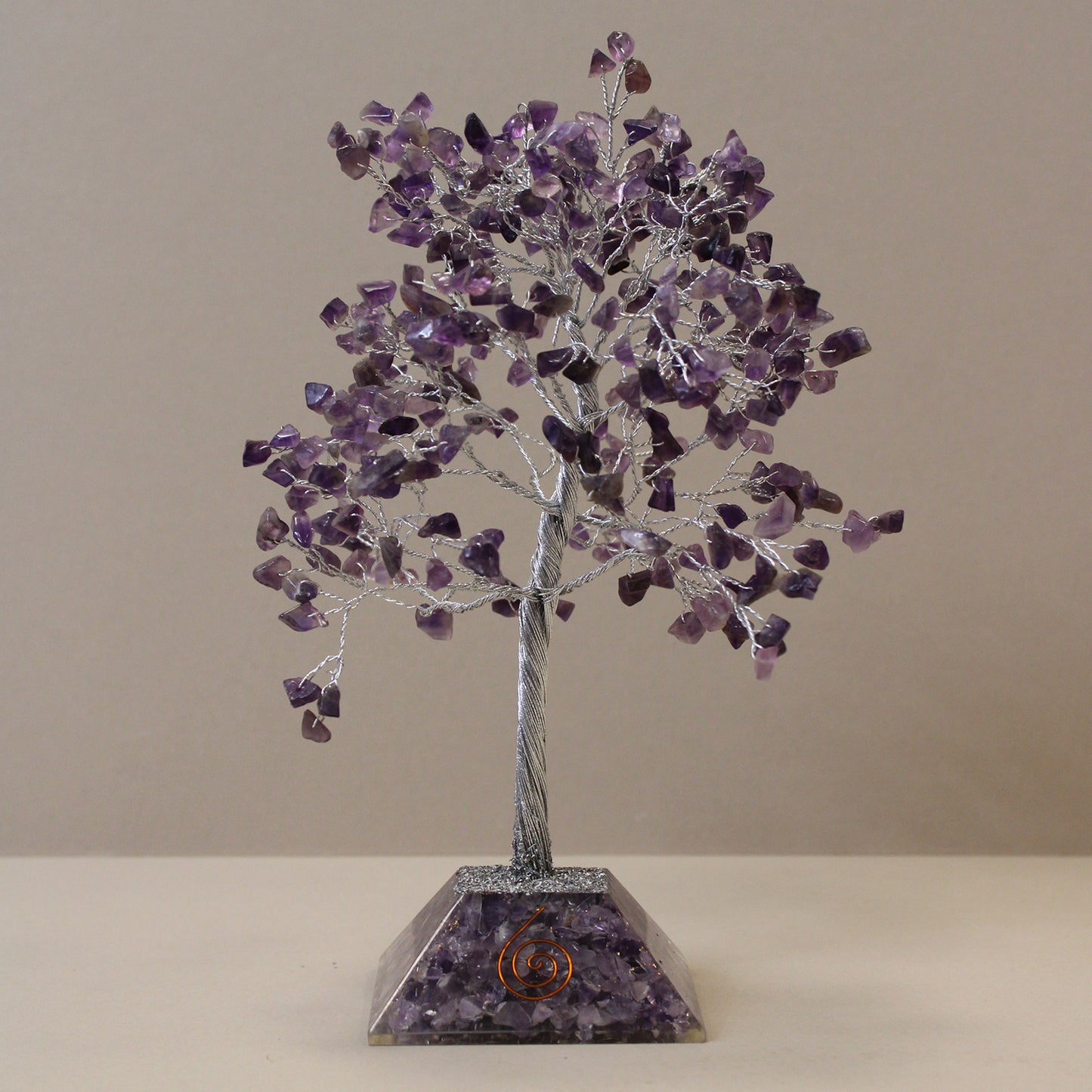 Gemstone Tree with Organite Base - Amethyst 320 stones