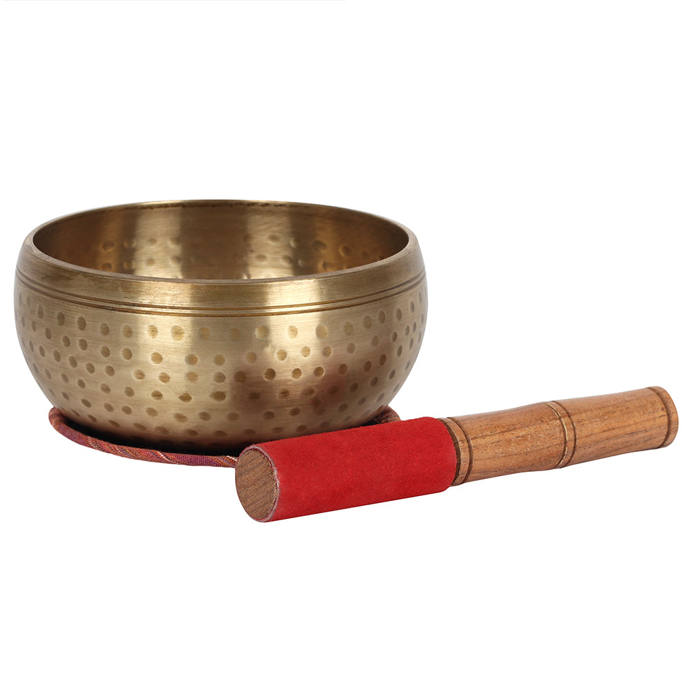 15cm Beaten Brass Singing Bowl  Help    Download Images
