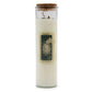 Tigers Eye & Green Aventurine Crystal Candle - Prosperity