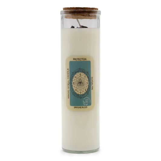 Sodalite Crystal Candle - Protection