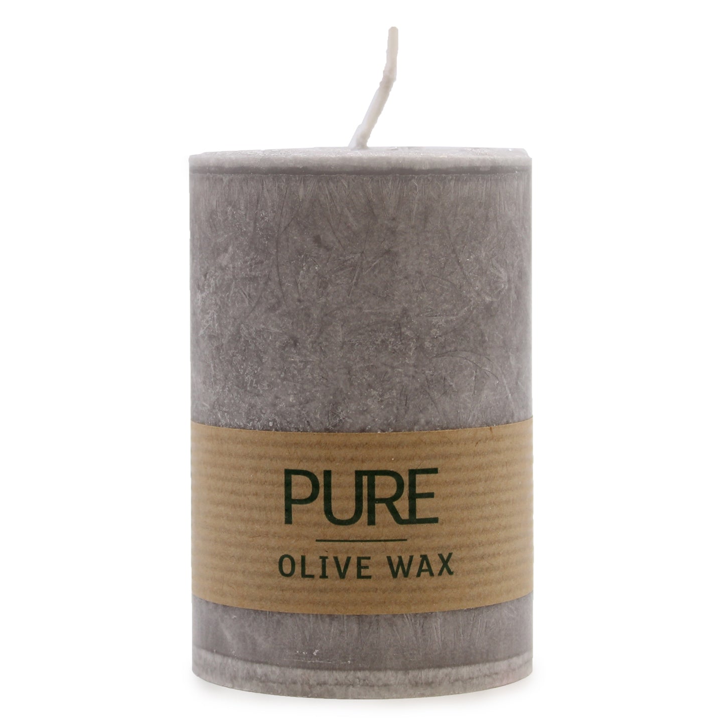 Vegan Olive Wax Candle - Grey