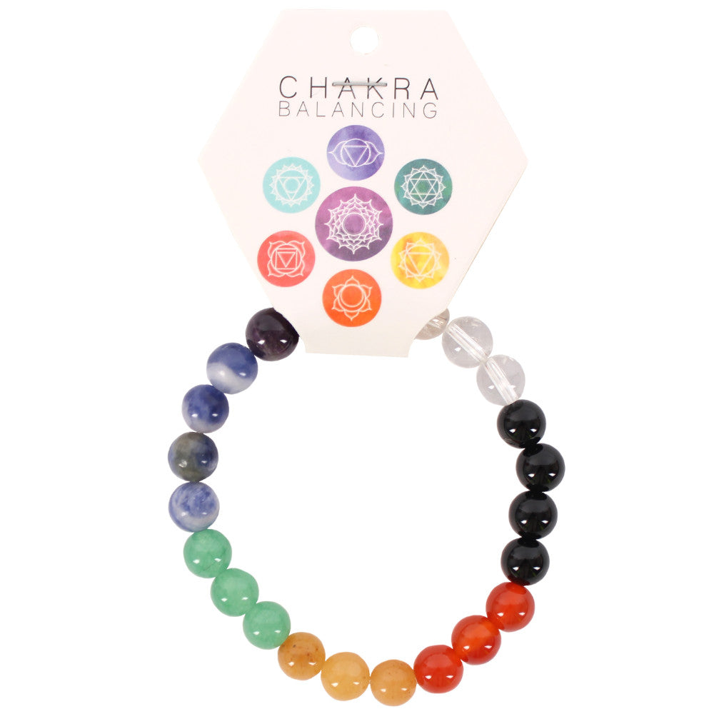 Real Gemstones Chakra Ball Bracelet